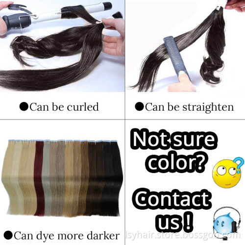 2019 Top Selling Russian Human Tape In Hair Extensions 100% Human Hair, Double Sided Remy Skin Weft Tape In Hair